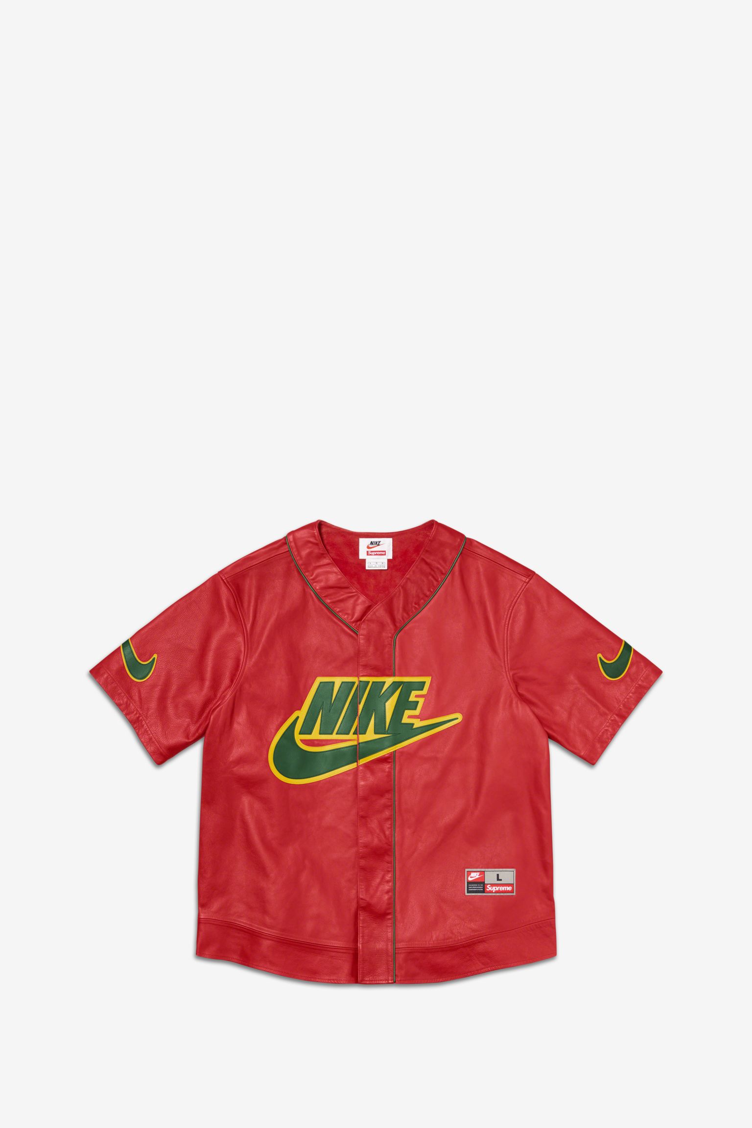 Supreme Leather Baseball Jersey