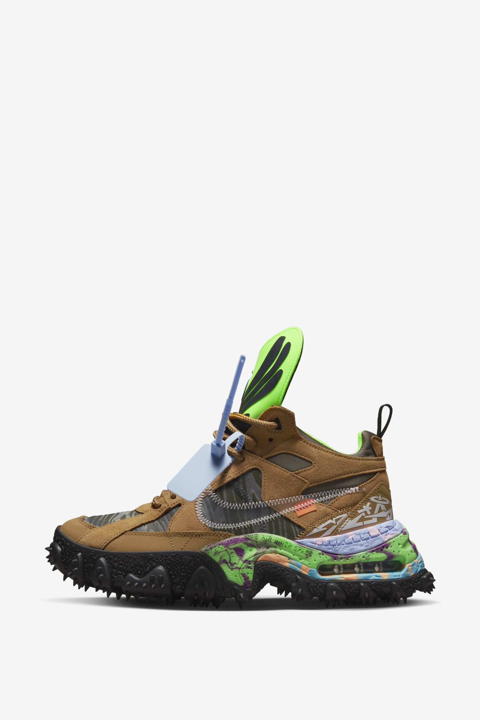 いいね J未発売 !!!☆Off-White x Nike Air Terra Forma 'Wheat Terra Forma x Off-White™️ 'Wheat and Green Strike' (DQ1615