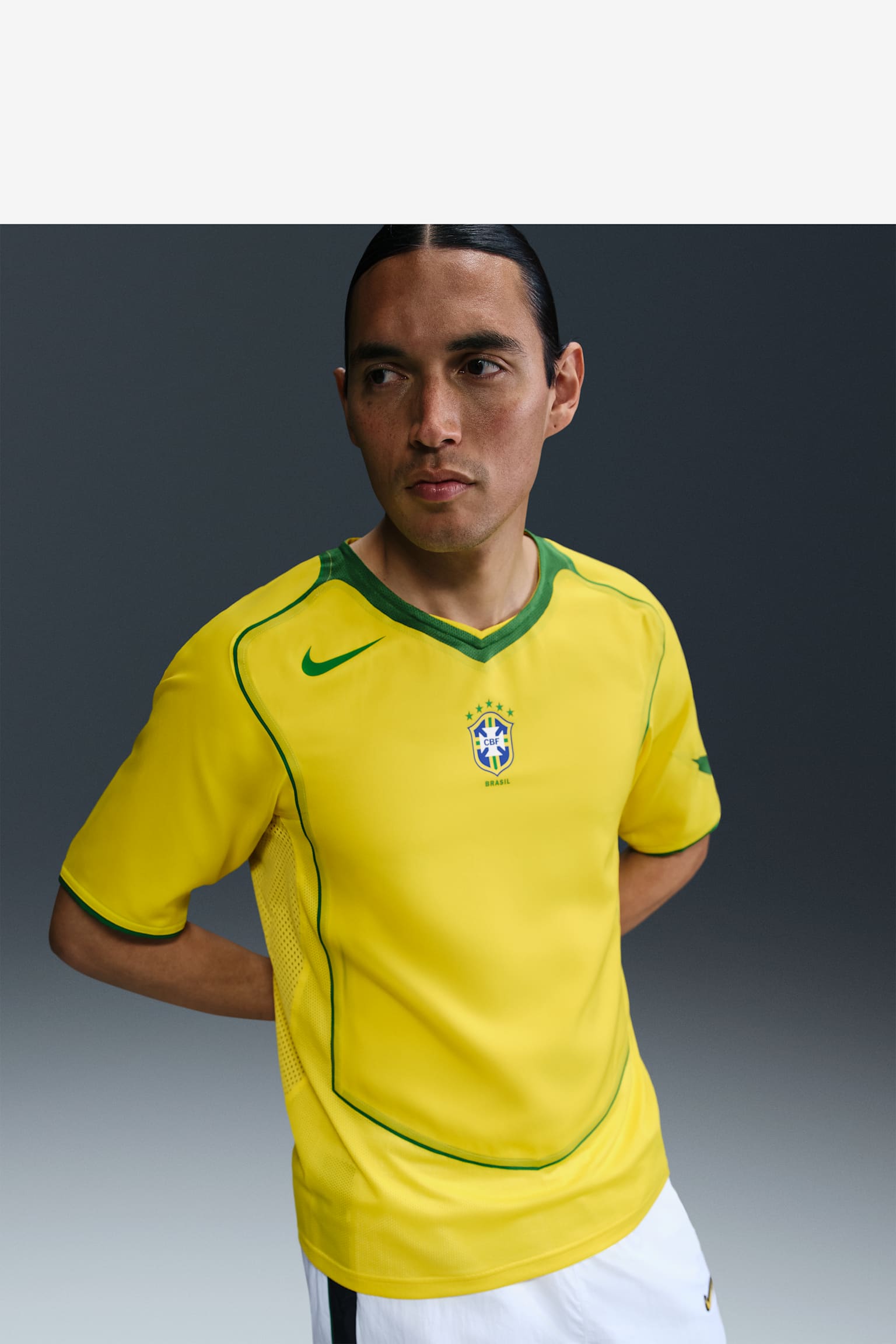 90年代 ナイキ　ブラジル代表　ユニフォーム　Nike Brazil Nike Brazil 1998 Reissue Soccer Jersey Ronald Marking Ver