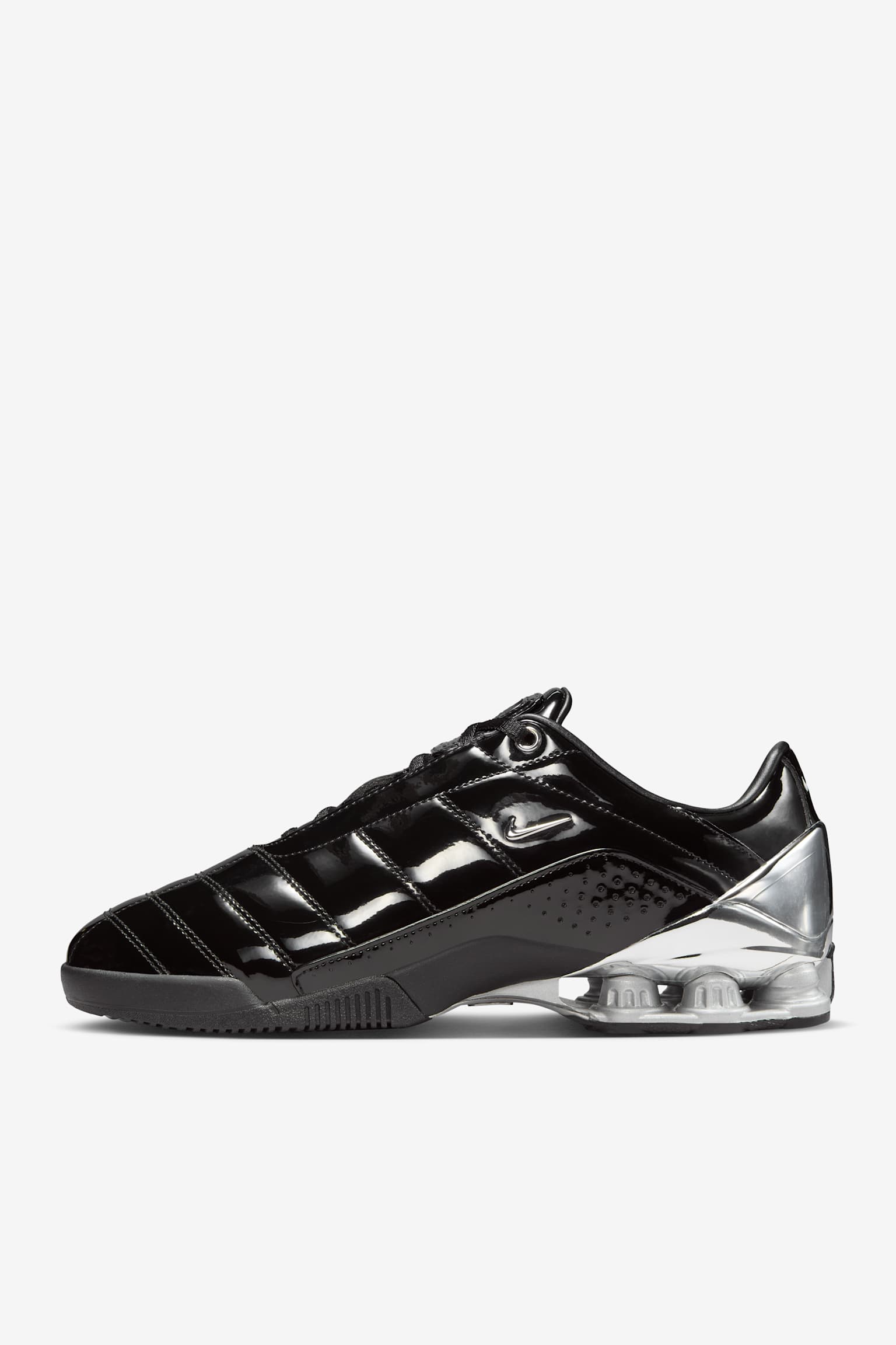 Women's Total 90 Shox Magia 'Black and Metallic Silver