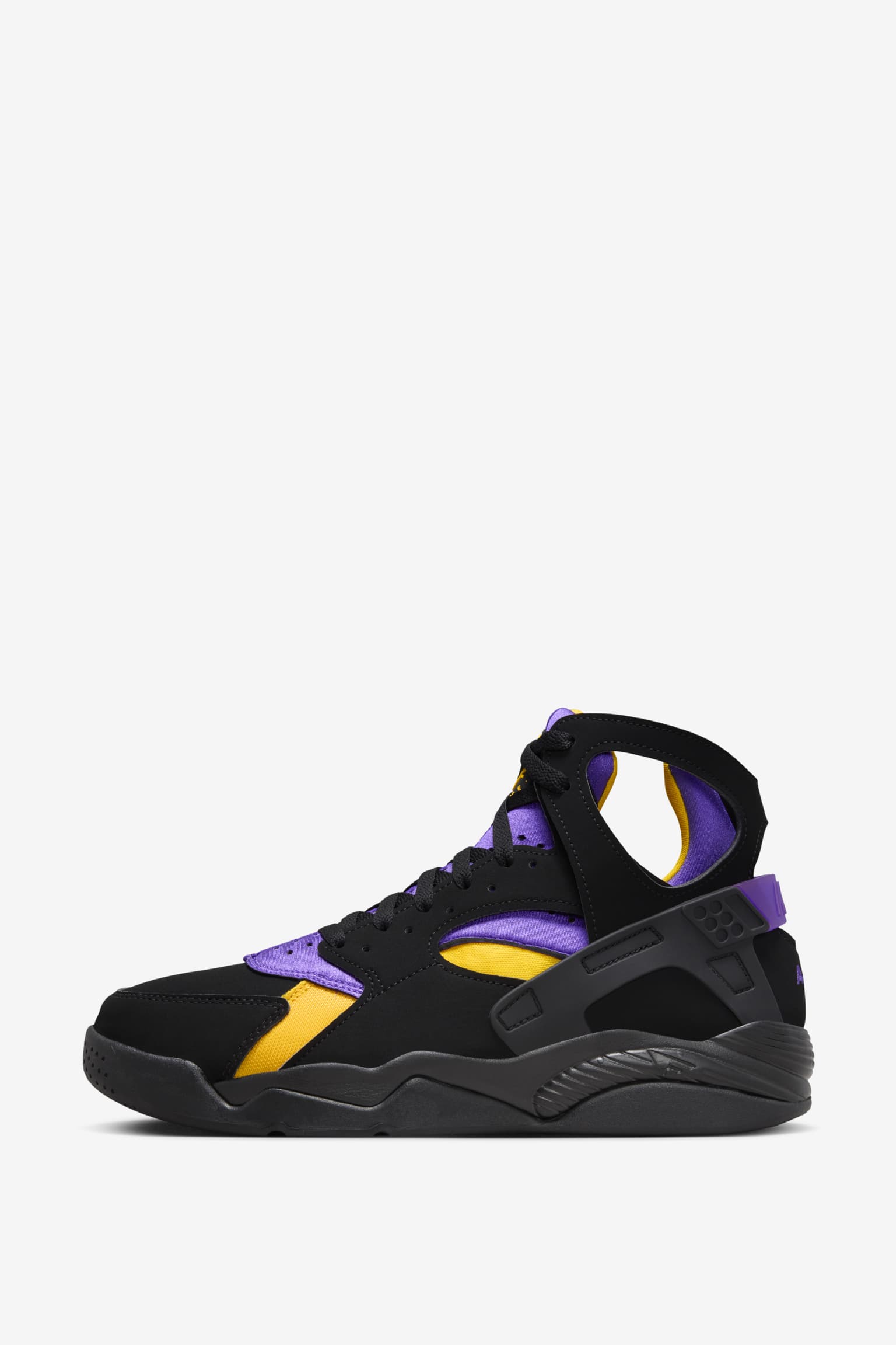 Air Flight Huarache 'Black and Varsity Purple' (FD0188-001