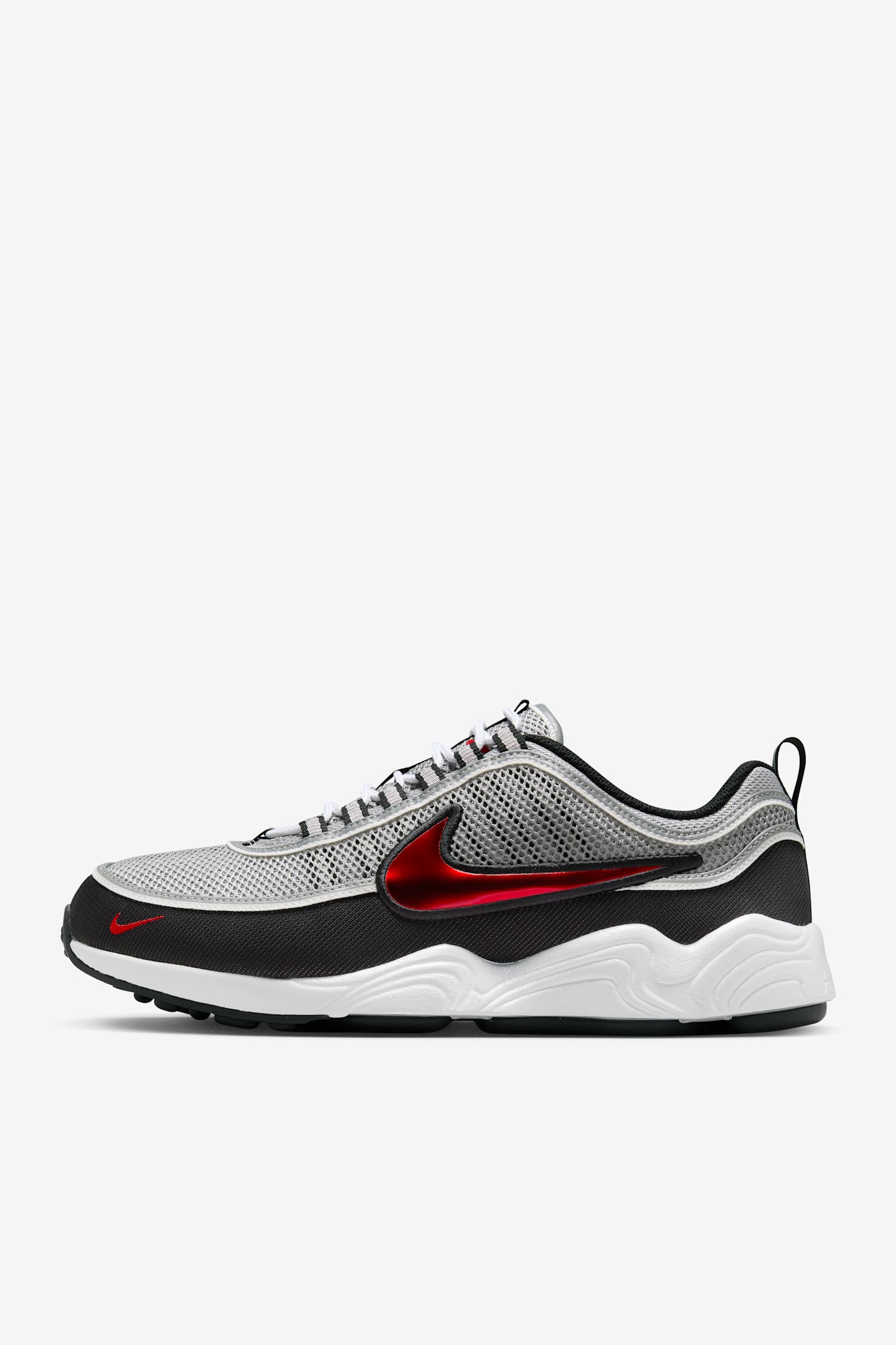 Air Zoom Spiridon 'Metallic Silver and Sport Red' (HF9117-001) release date  . Nike SNKRS
