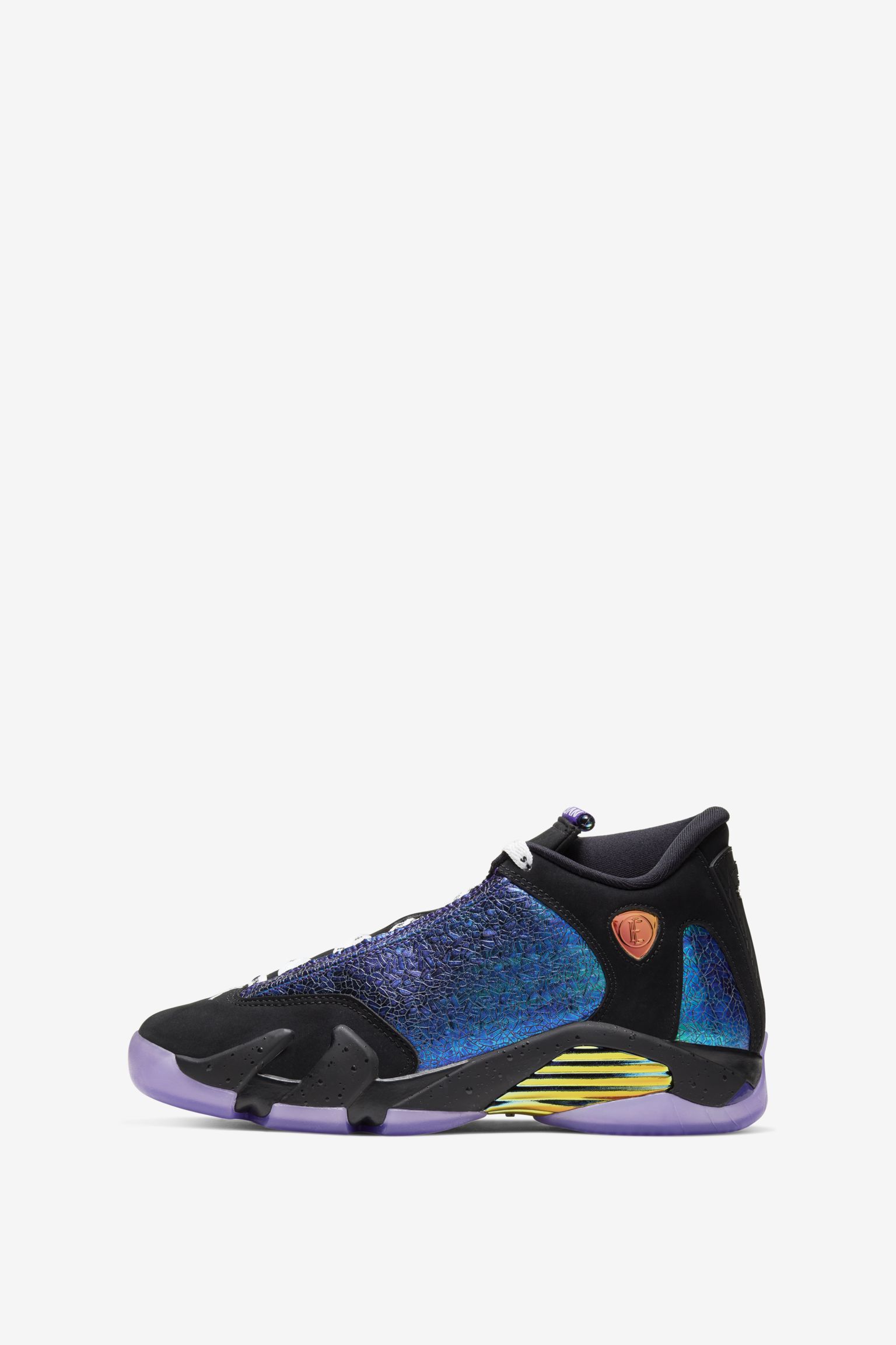 jordan 14 black and purple