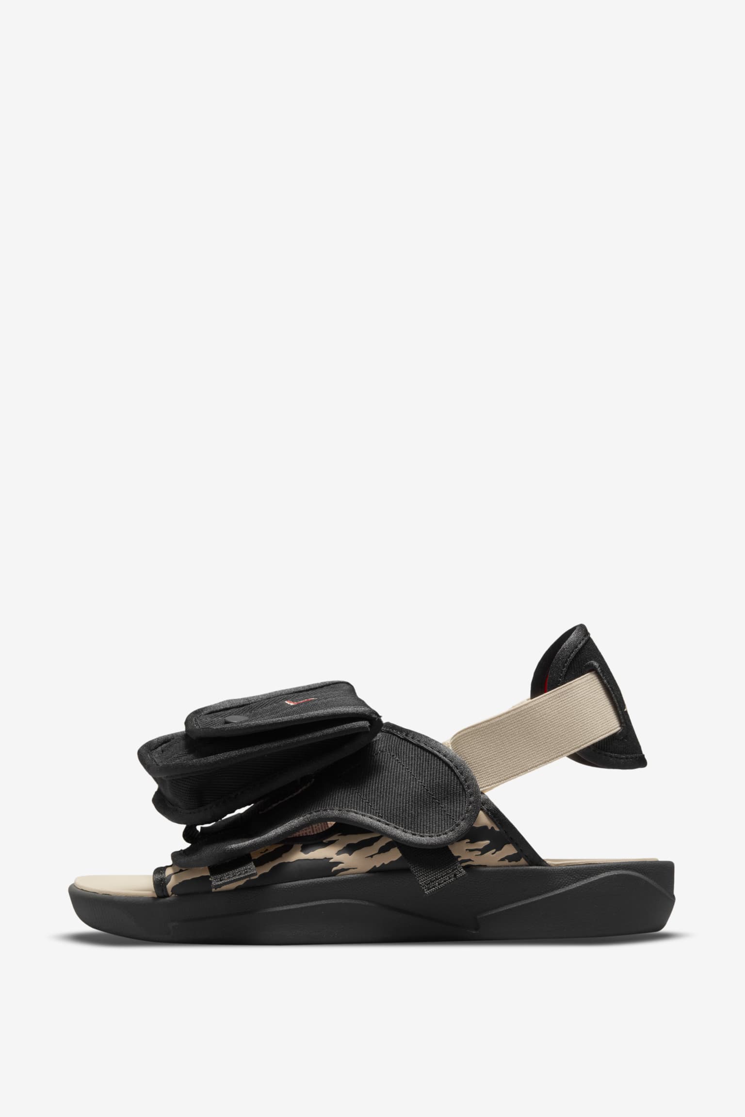 Jordan LS Slide x SoleFly 'Black and Sport Red' (DO1872-001