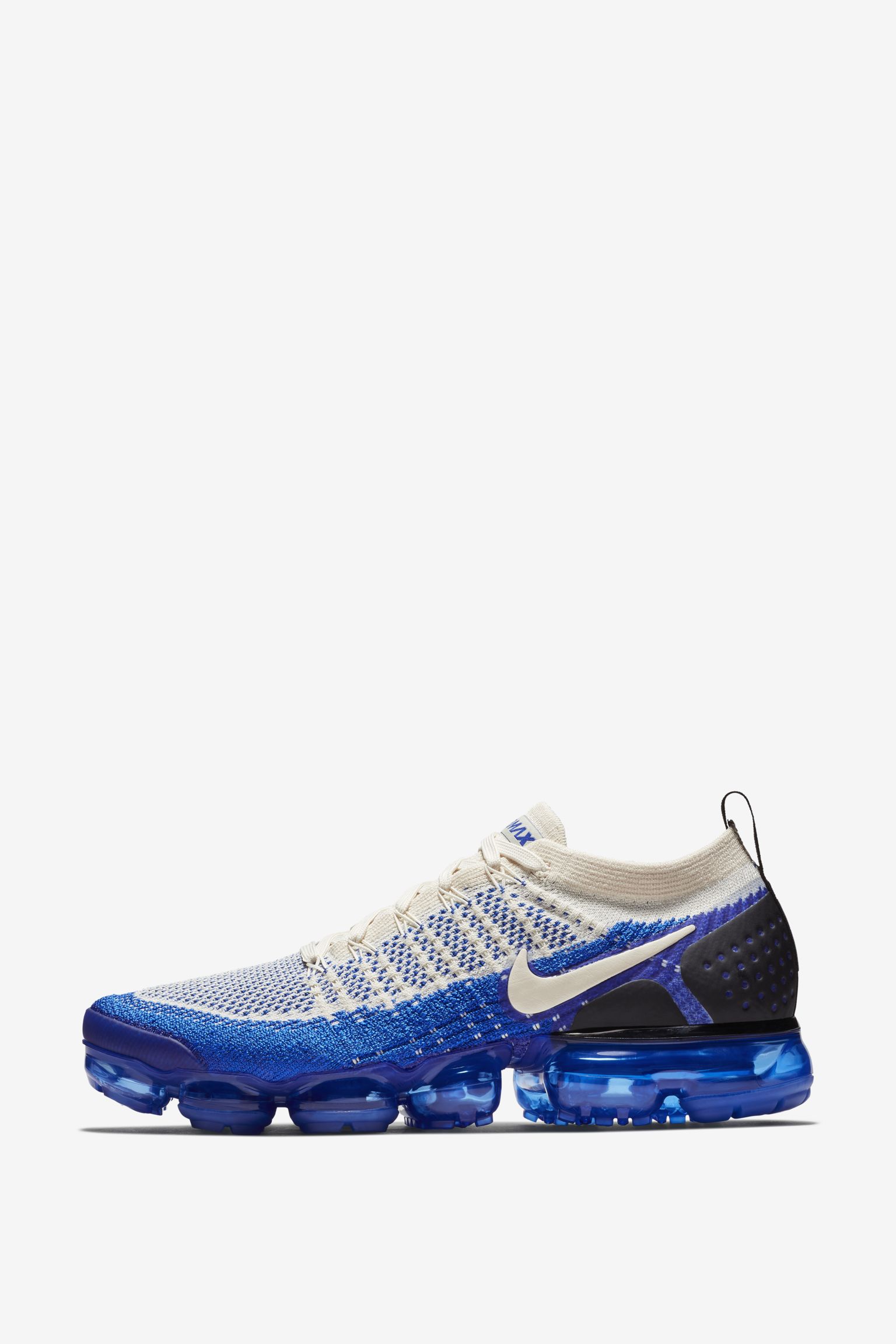 スニーカー NIKE Air VaporMax Flyknit 2 Golden Beige Racer Blue 2018 Nike Air VaporMax Flyknit 2 'Mowabb' 942842-203