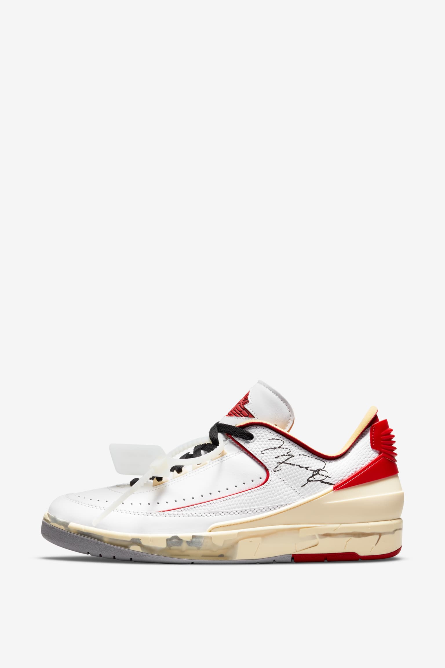Air Jordan 2 Low x Off-White™ 'White and Varsity Red' (DJ4375-106) Release Date