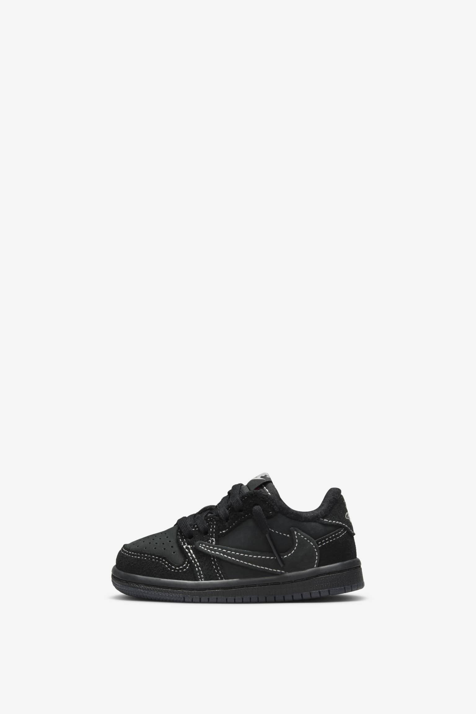 LV x Travis Scott x Air Jordan 1 Low Black Check BRAB DM7866 - 662