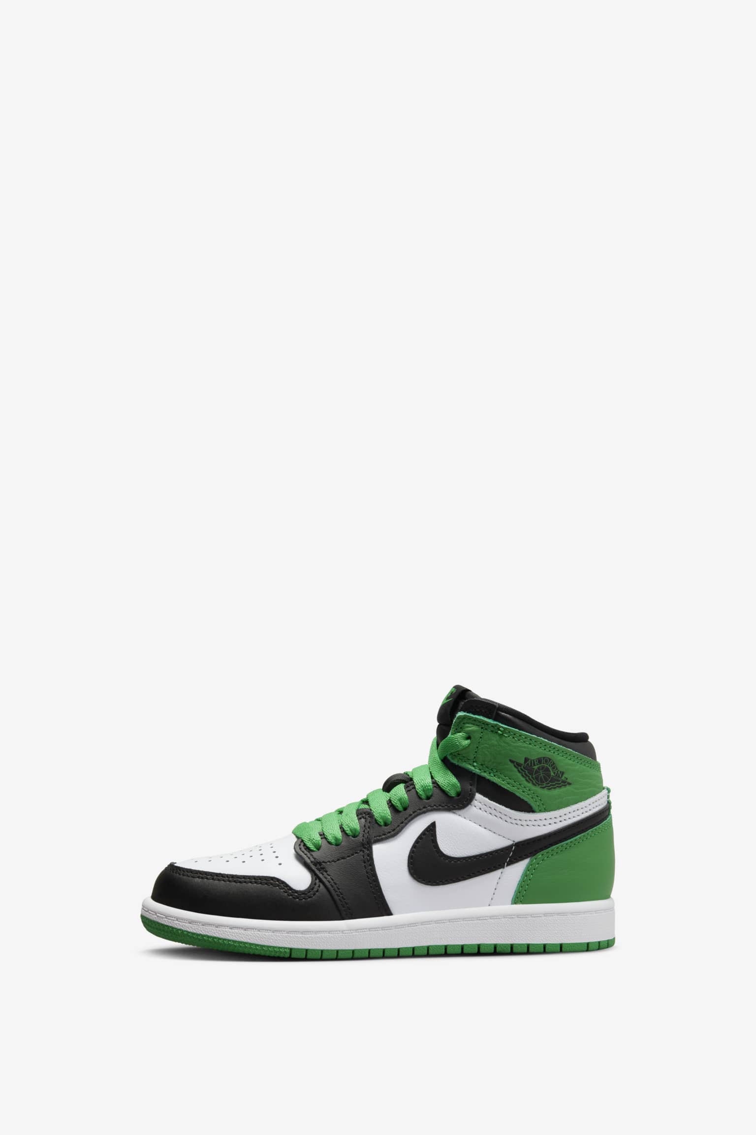 Nike Air Jordan 1 Black and Lucky Green\