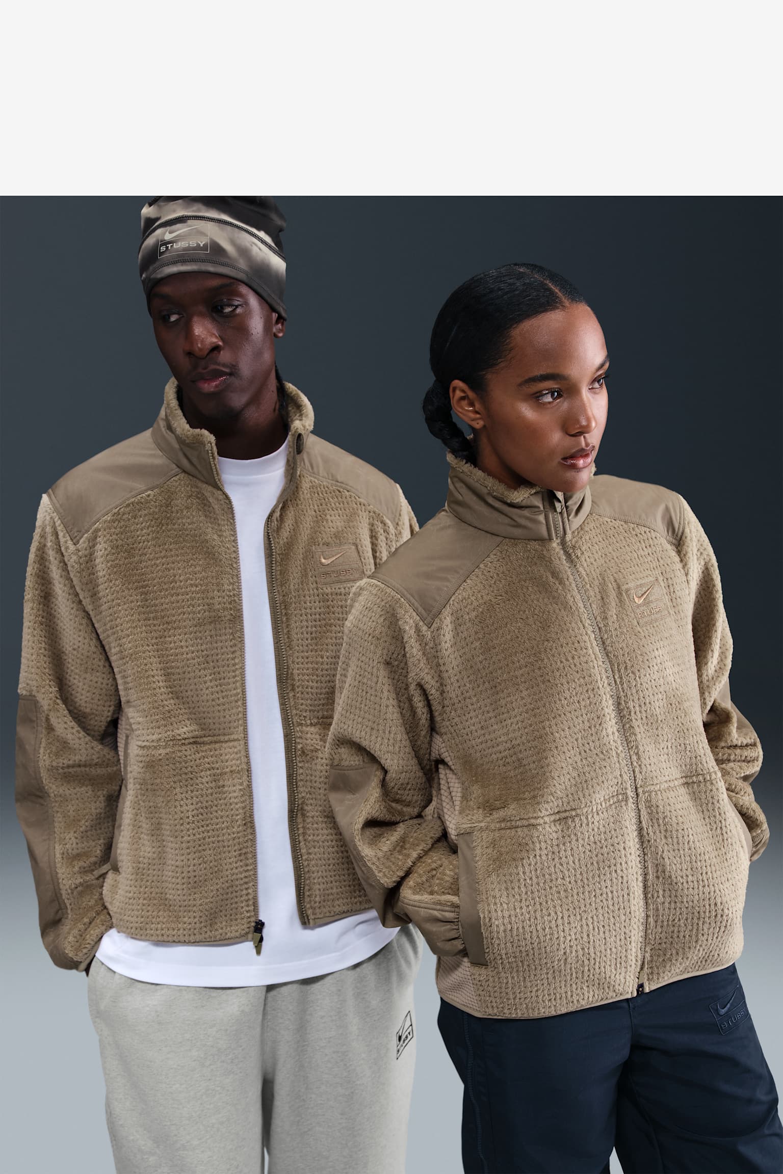 Nike x Stüssy High-Loft Full-Zip Jacket Release Date. Nike SNKRS