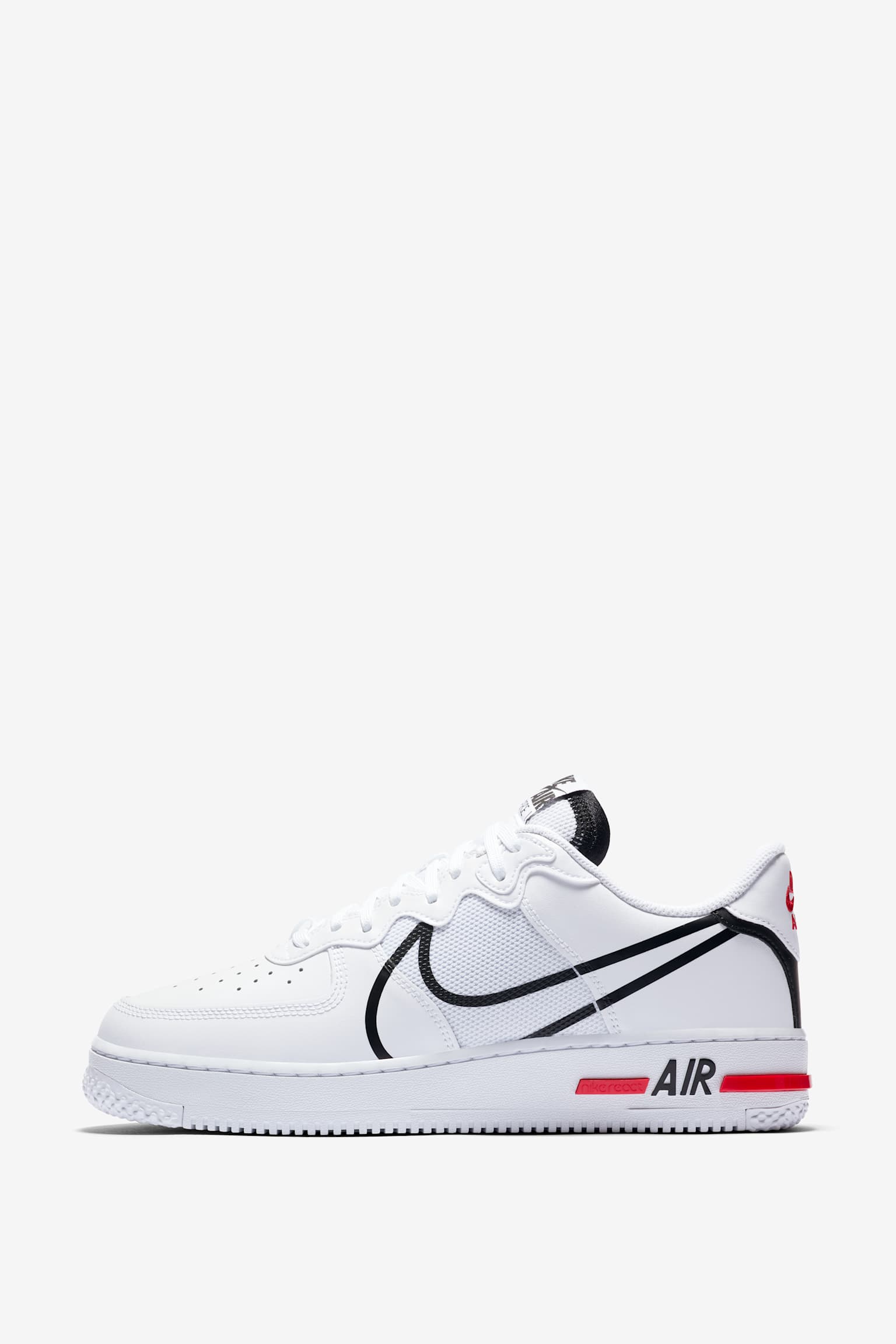 スニーカー Nike Air Force 1 React White Black Red 2020 SS 20 Air Force 1 React 'White/Black/True Red' Release Date. Nike