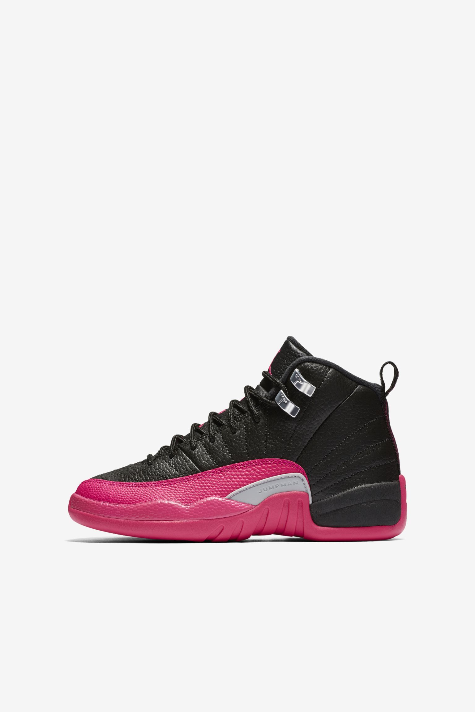 Girls' Air Jordan 12 Retro 'Black & Deadly Pink' Release Date