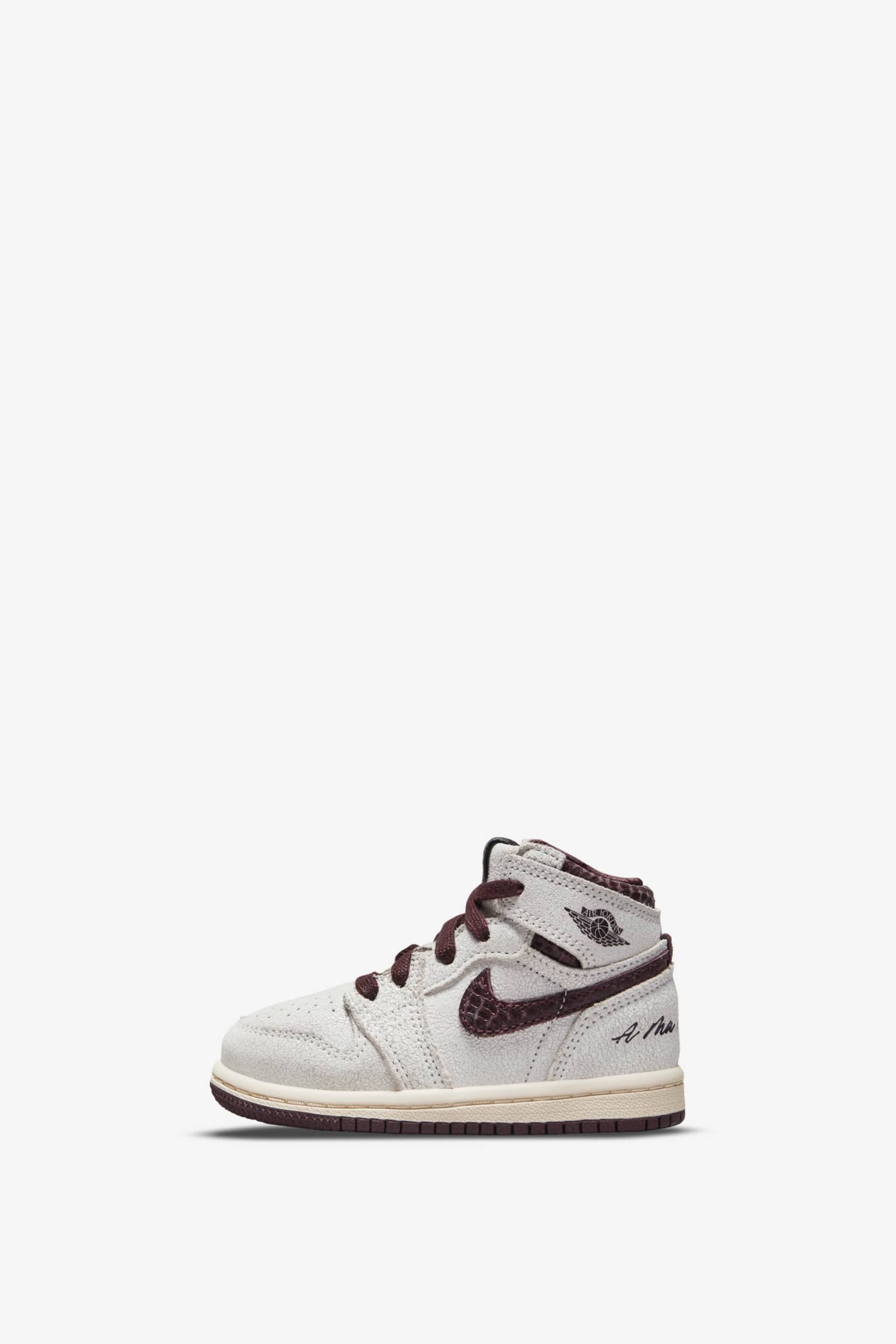 Date de sortie de la Air Jordan 1 x A Ma Maniére « Sail and Burgundy »  (DO7097-100). Nike SNKRS FR