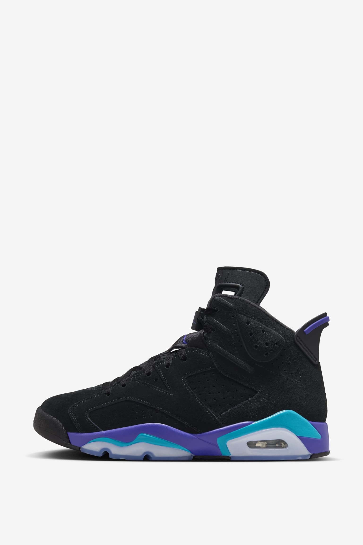 スニーカー Nike Air Jordan 6 Retro Aqua Black 384665-004 JORDAN Grade School 6 Retro 384665 004 - Shiekh