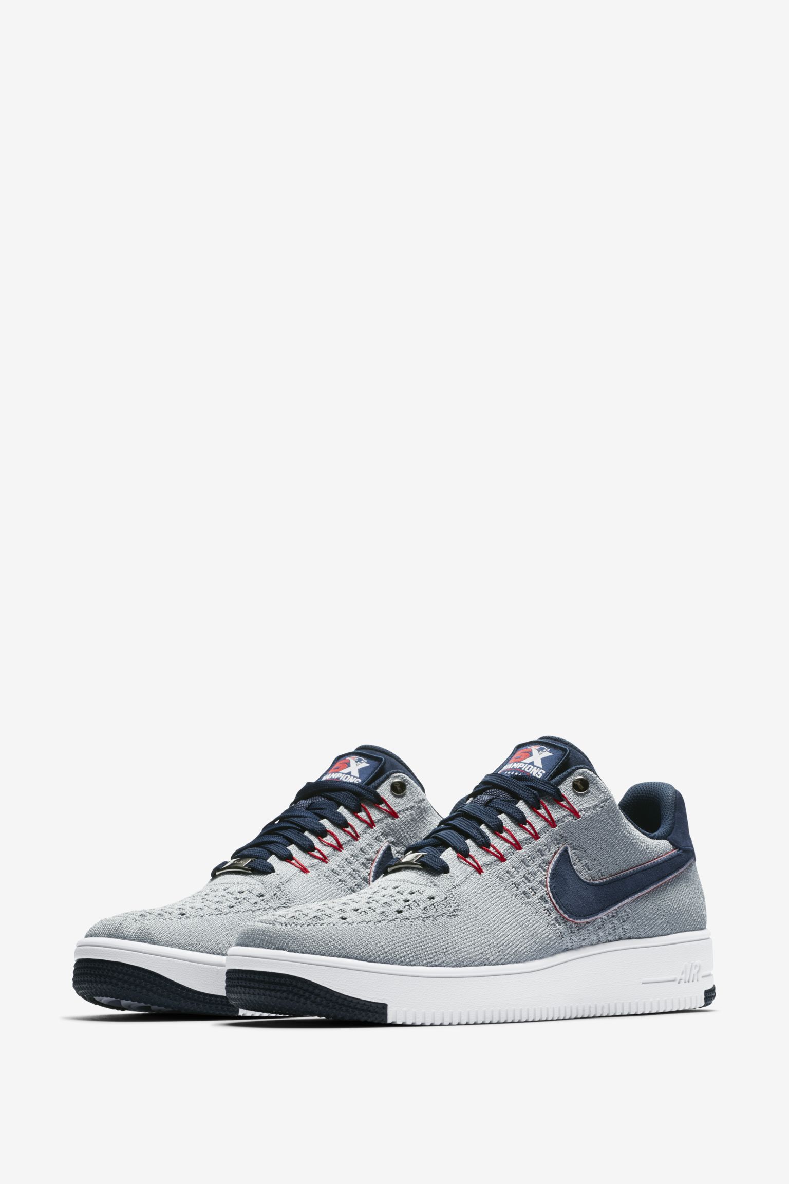 スニーカー Air Force 1 Ultra Flyknit Low RKK New England Patriots 2018 Men's Nike Navy/Red New England Patriots Ultra Flyknit RKK