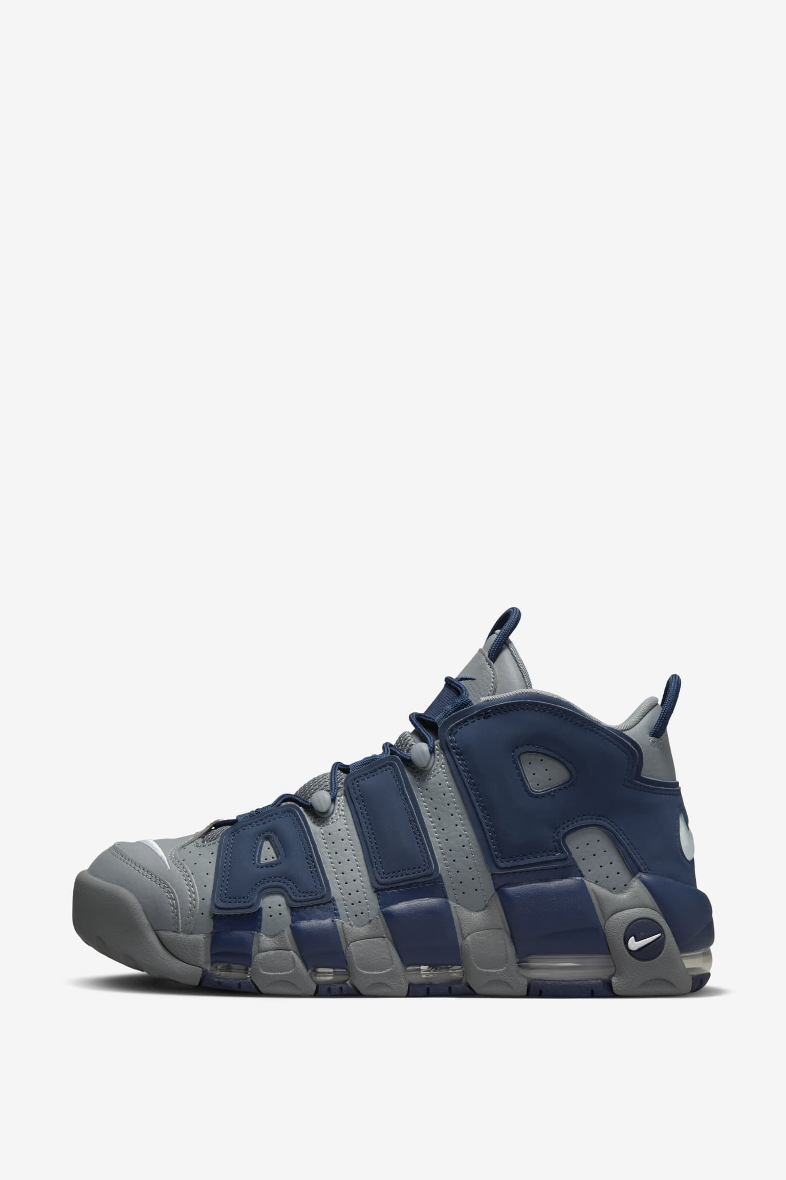 ナイキ エアモア アップテンポ クールグレー ミッドナイトネイビー-ホワイト Nike Air More Uptempo 'Cool Grey & Midnight Navy & White