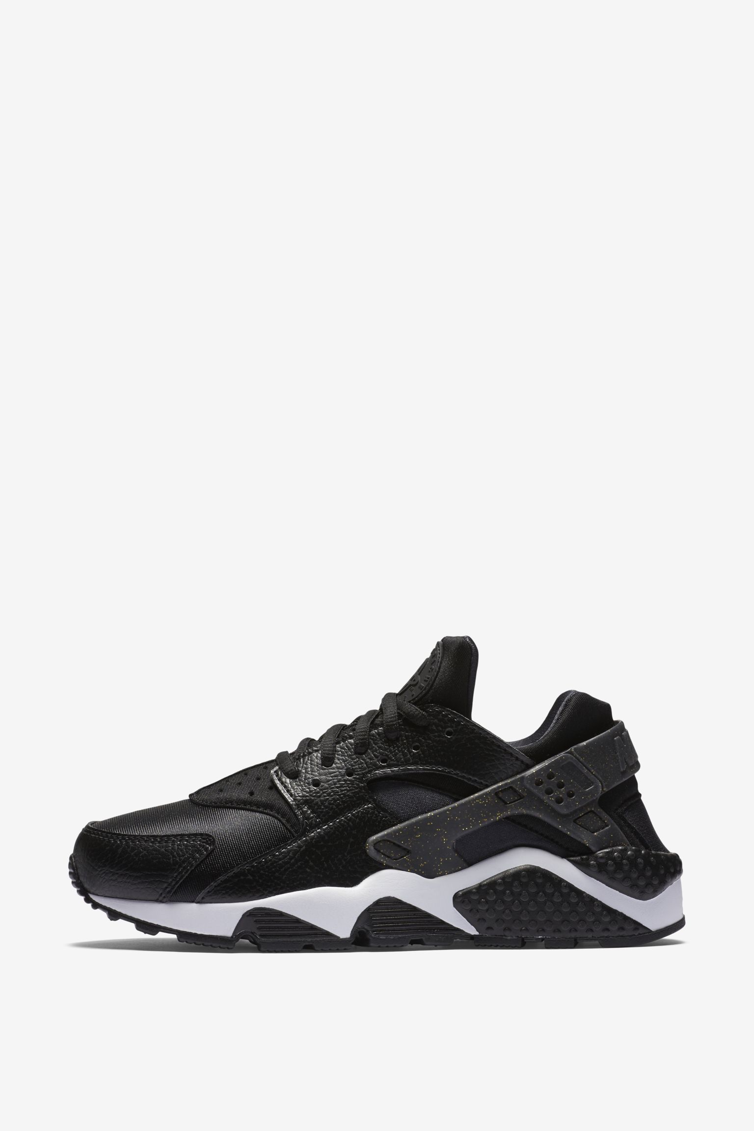 nike huarache black and gold