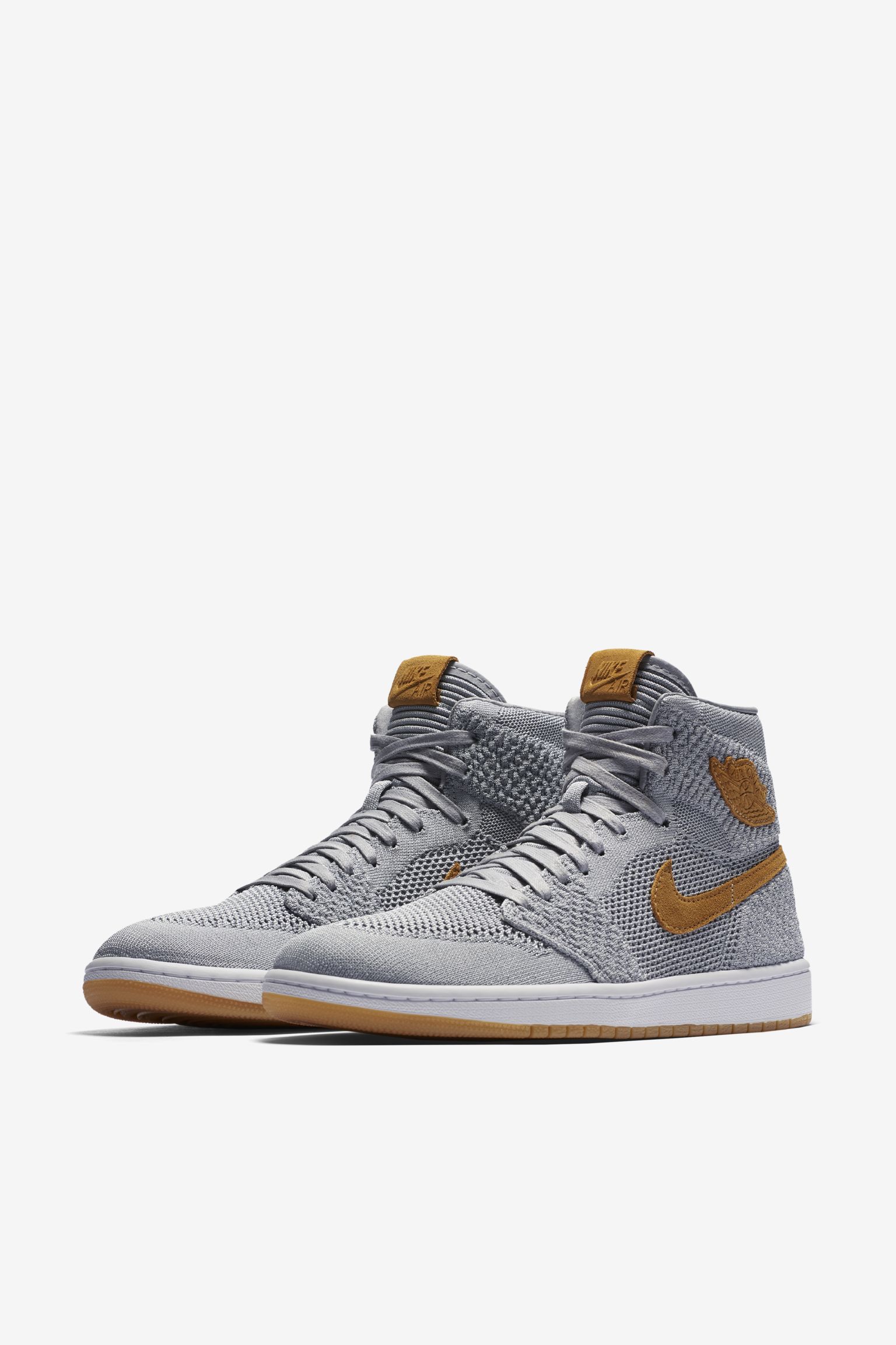 air jordan retro high flyknit wolf grey