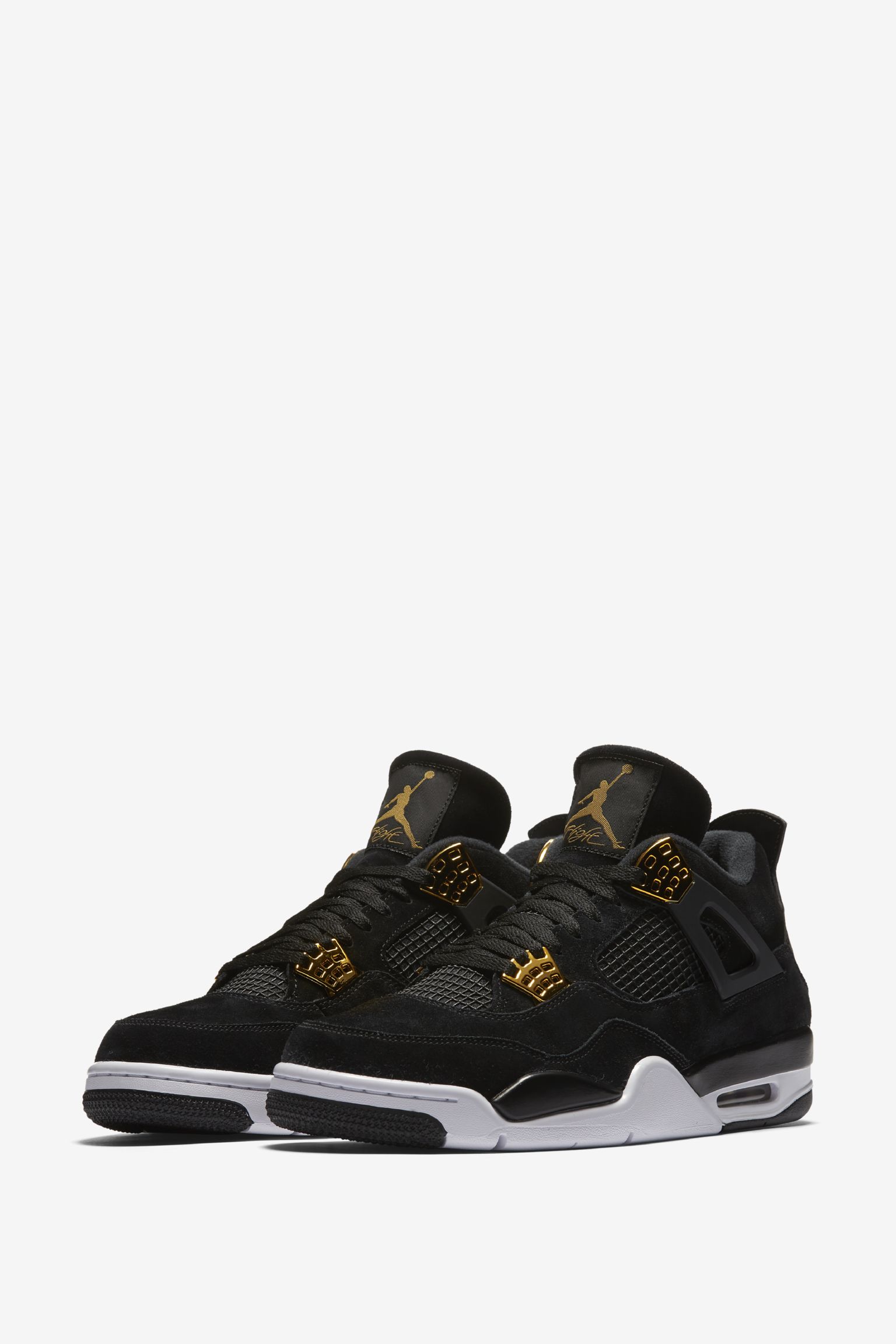 Air Jordan 4 ブラック/ゴールド Air Jordan 4 Retro 'Royalty'. Nike SNKRS