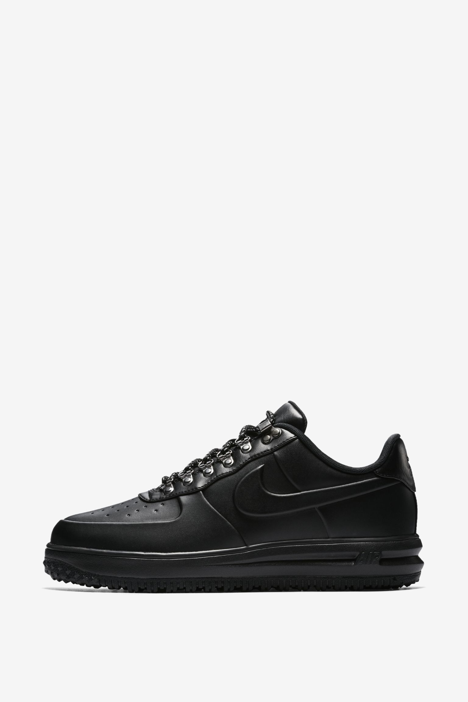Nike Lunar Force 1 Duckboot Low 'Triple Black' Release Date