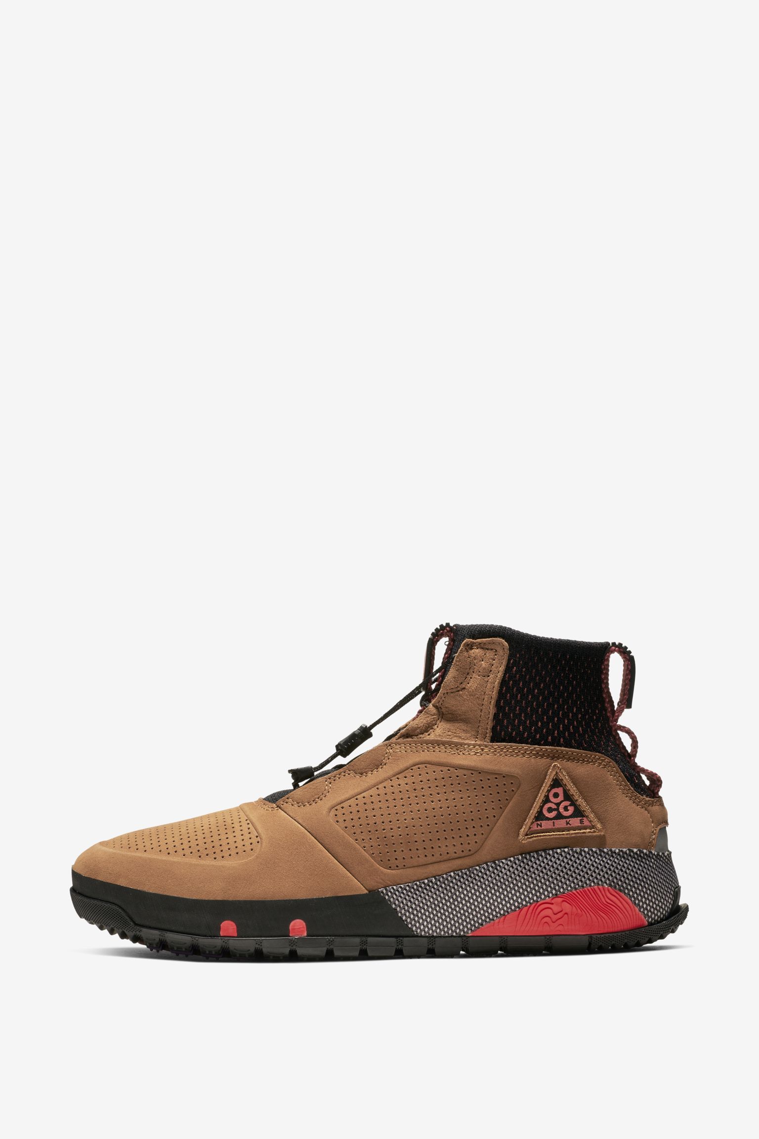 公式正規品!★NIKE ACG RUCKEL RIDGE BLACK HABANERO RED ACG Ruckel Ridge 'Light British Tan & Habanero Red & Black