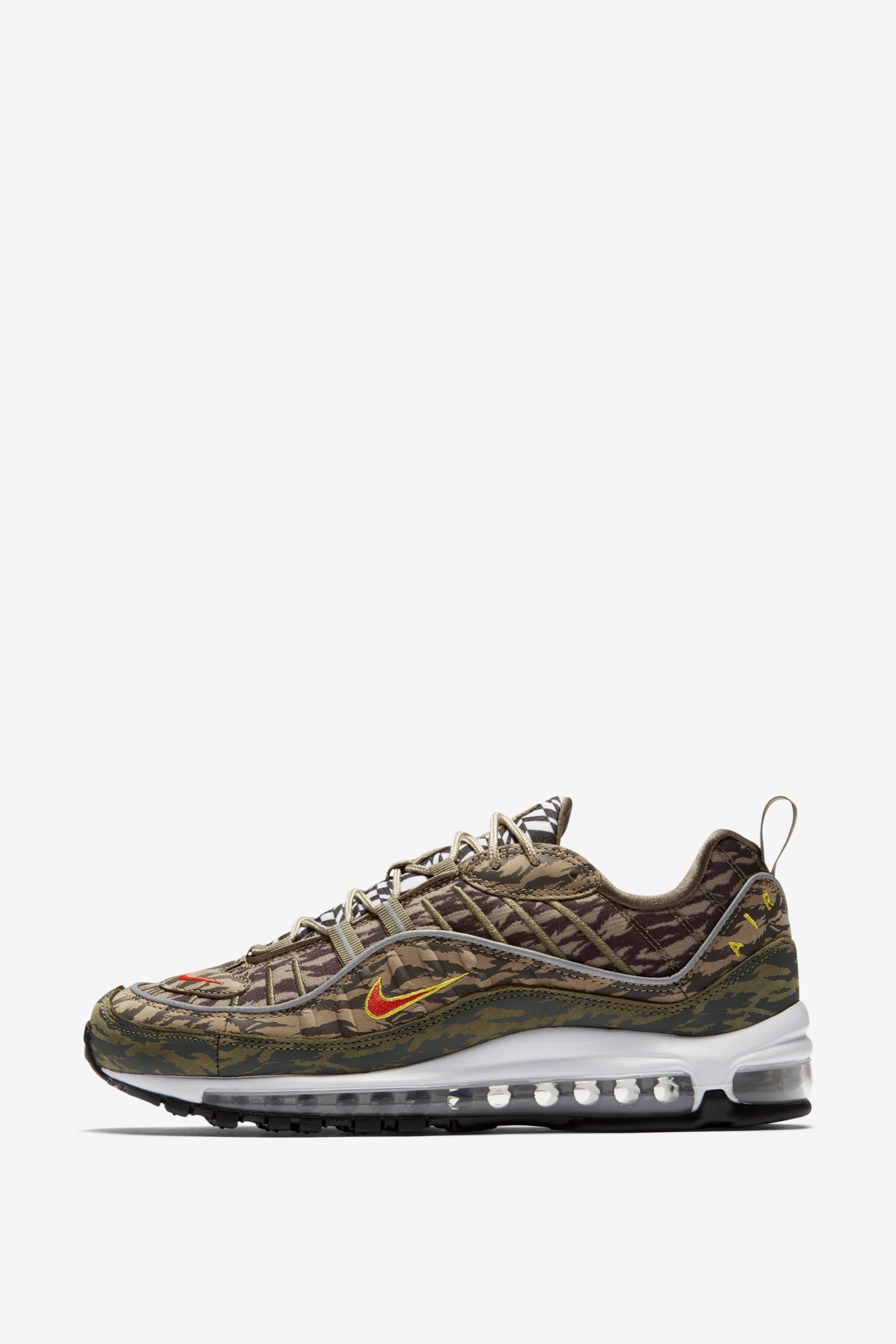 日本未入荷! Air Max 98 AOP Khaki/Team Orange-Medium Olive Nike Air Max 98 'AOP Pack' (Khaki/Team Orange-Medium Olive