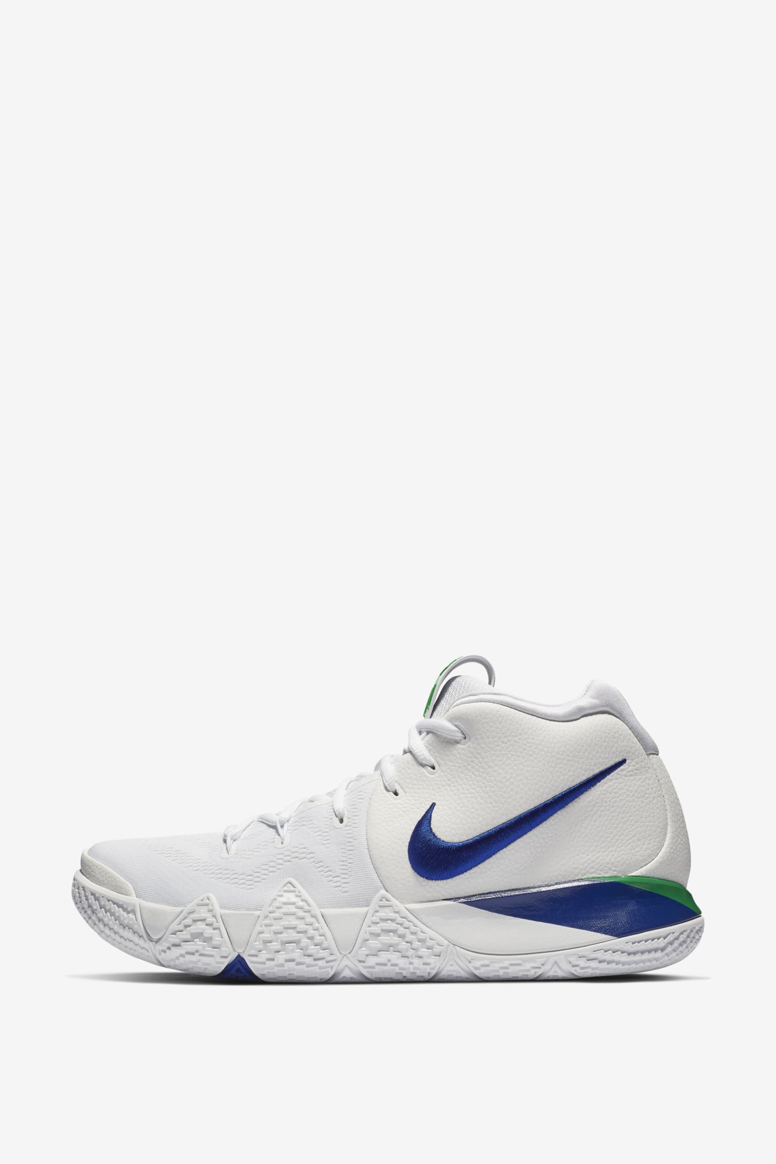 kyrie 5 white deep royal blue