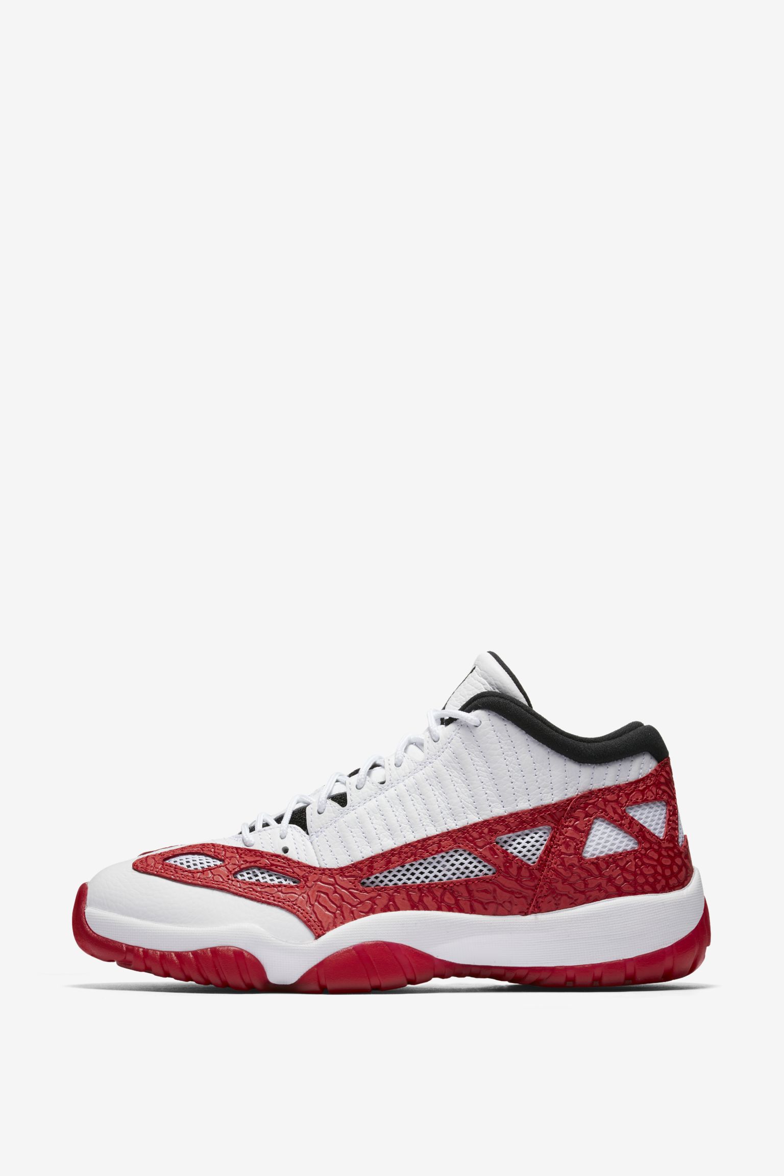 Air Jordan 11 Retro Low IE 'White & Gym Red' Release Date