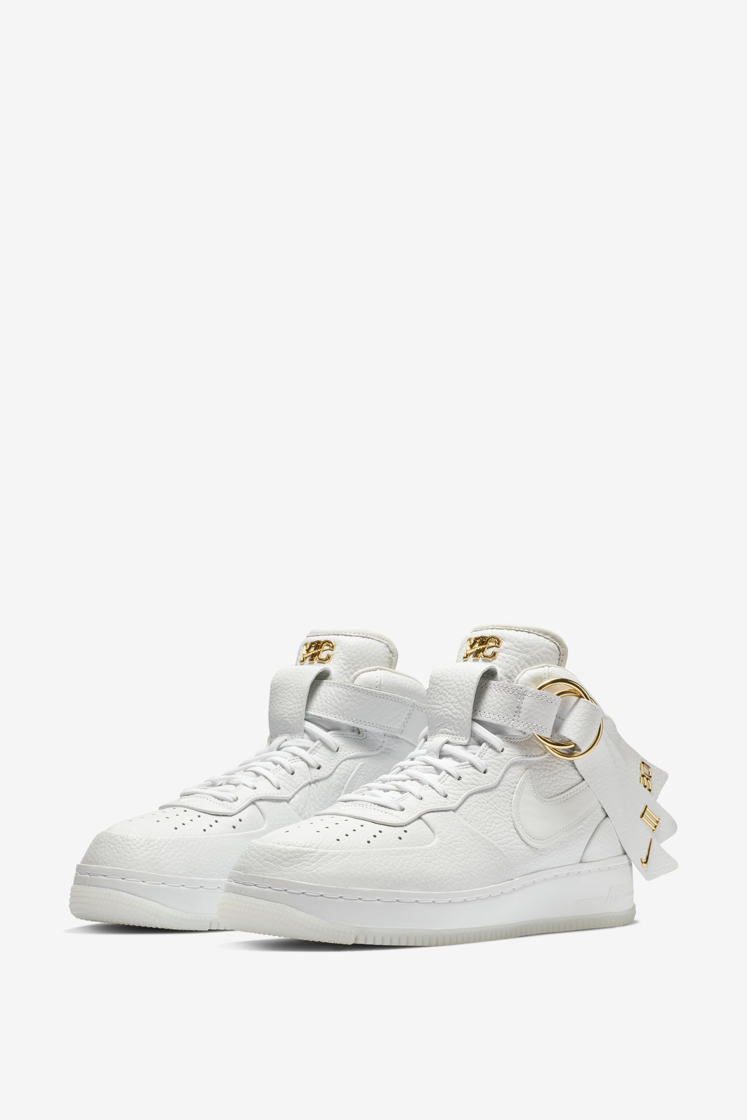 スニーカー Victor Cruz x NIKE Air Force 1 Mid CMFT 'White Gold' 2018 Buy Victor Cruz x Air Force 1 Mid 'White Gold' - AO9298 100