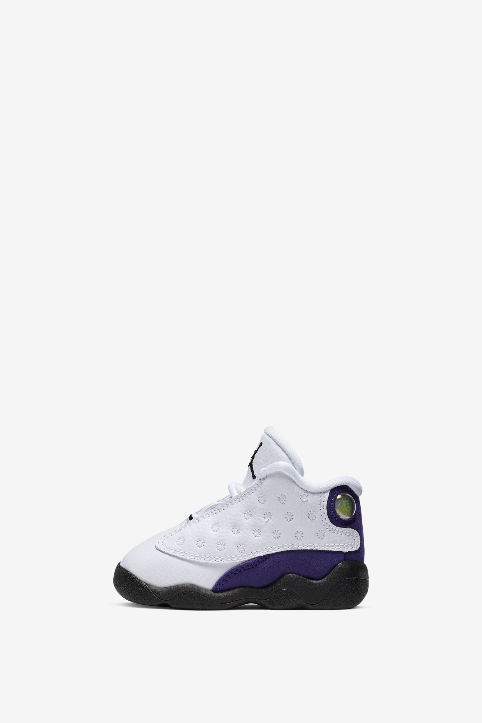 jordan 13 white black court purple