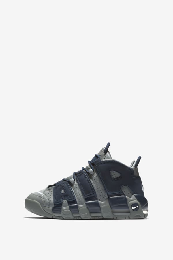 Air More Uptempo Cool Grey and Midnight Navy Release Date. Nike SNKRS