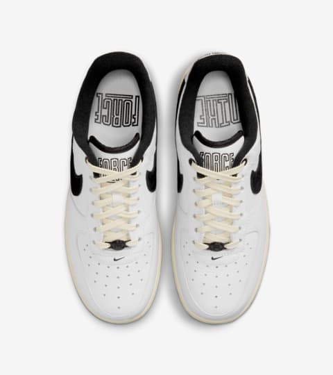 womens black and white air force