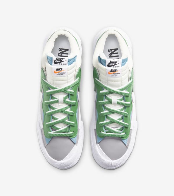 Blazer Low x sacai Classic Green Release Date. Nike SNKRS