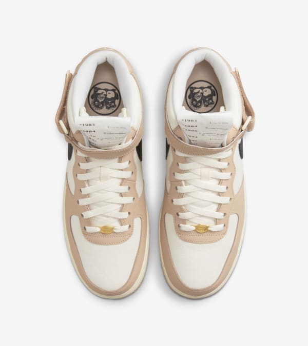 Air force 1 mid ivory top