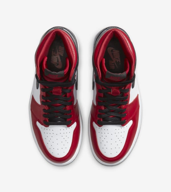 Air Jordan 1 voor dames High OG Satin Red Nike SNKRS