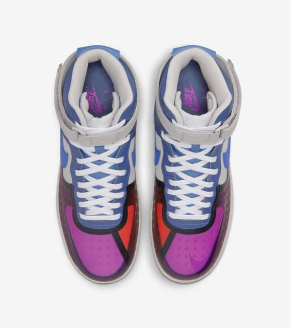 Air force 1 high cut white purple pink blue shop