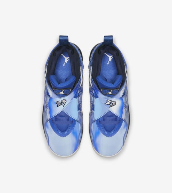 Big Kids Air Jordan 8 Cobalt Blaze White Release Date Nike SNKRS