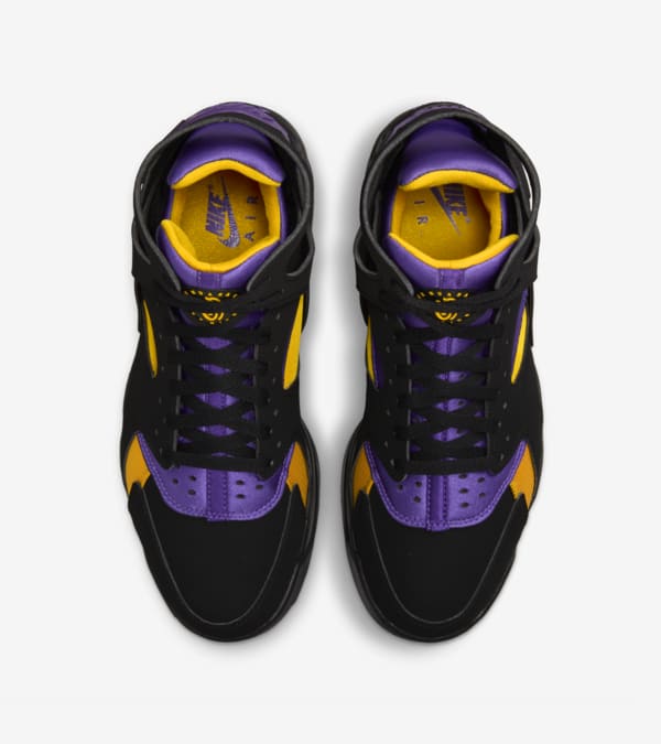 Black purple nike huarache best sale