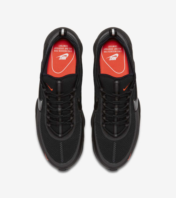 Air zoom spiridon black bright crimson hot sale