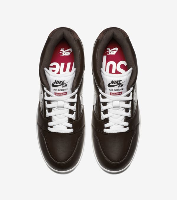 Nike SB AF2 Low Supreme Baroque Brown Nike SNKRS