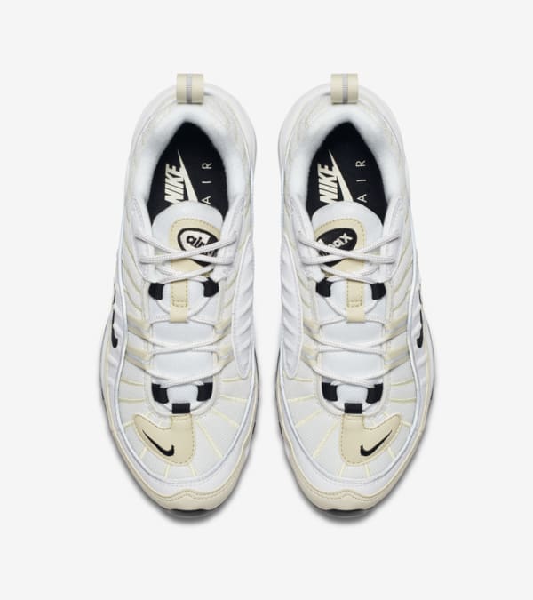 Nike Women s Air Max 98 White Black Fossil Release Date. Nike SNKRS
