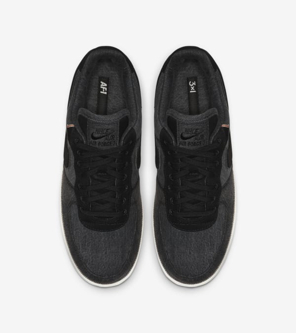 3x1 x Air Force 1 Black Denim data premiery. Nike SNKRS