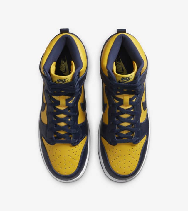 dunk high maize blue