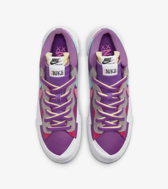sacai x KAWS Blazer Low 'Purple Dusk' (DM7901-500) Release Date. Nike ...