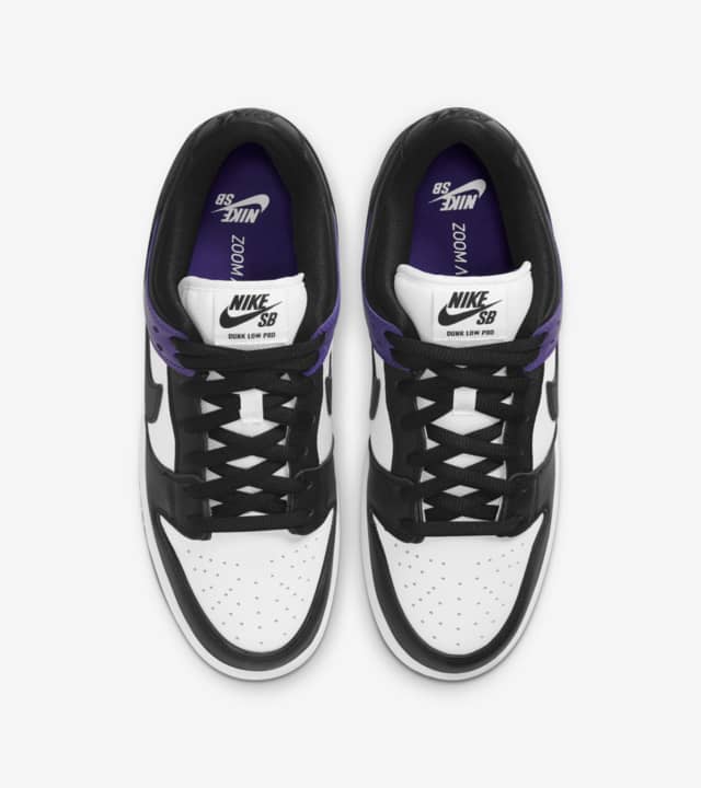 dunks purple and black