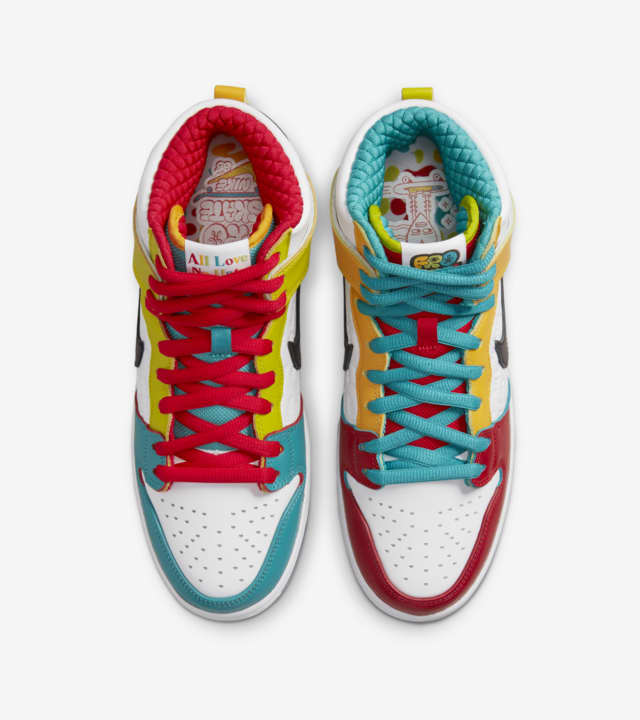 SB Dunk High Pro x froSkate 'All Love' (DH7778-100) Release Date. Nike ...