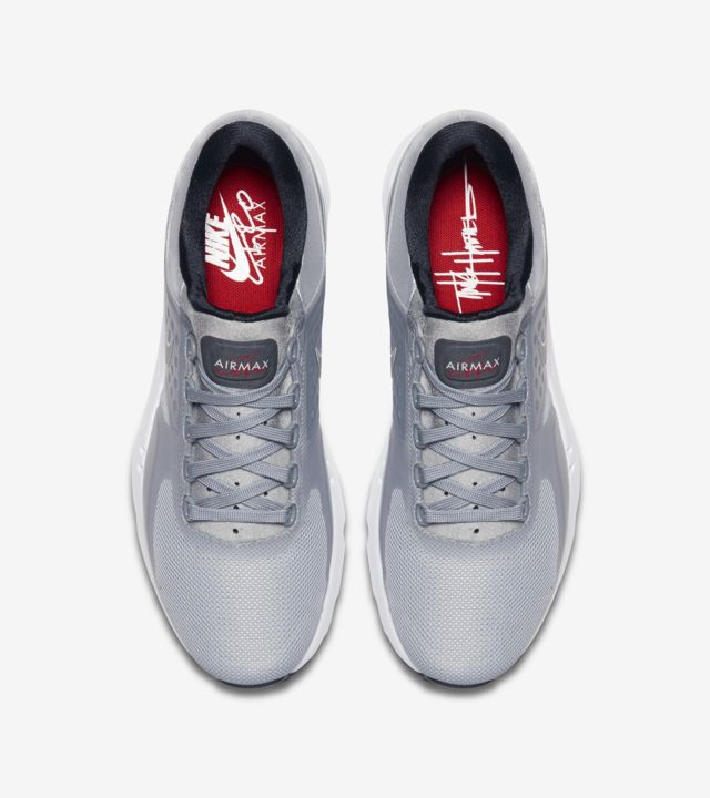 red and silver air max