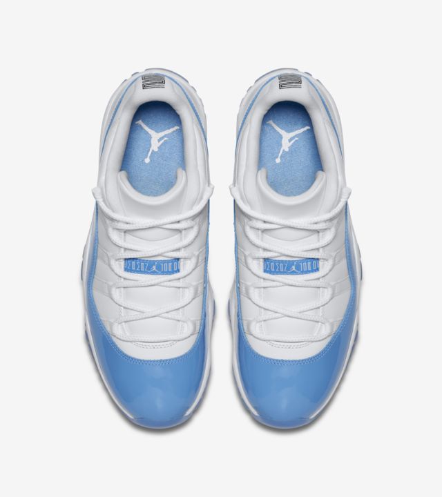 jordan aj 11 retro low white university blue