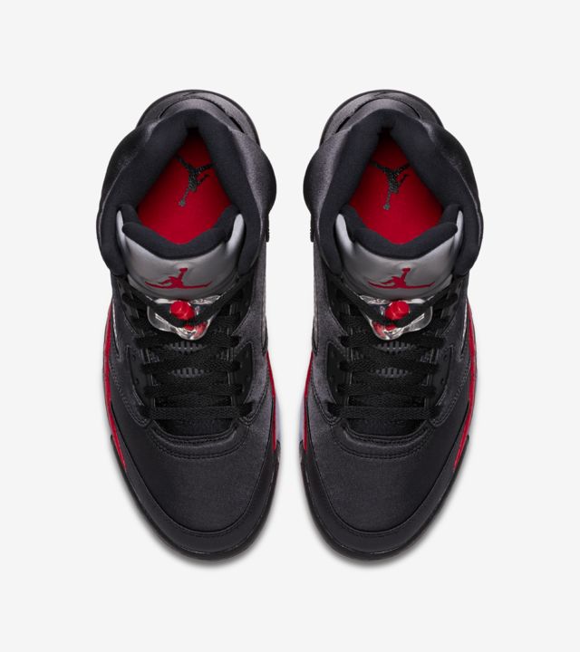 jordan 5 black university red