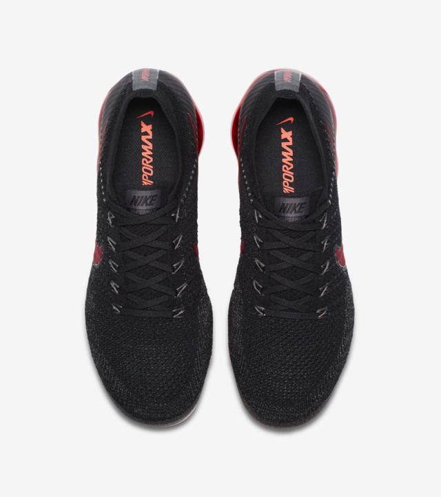 nike air vapormax black red