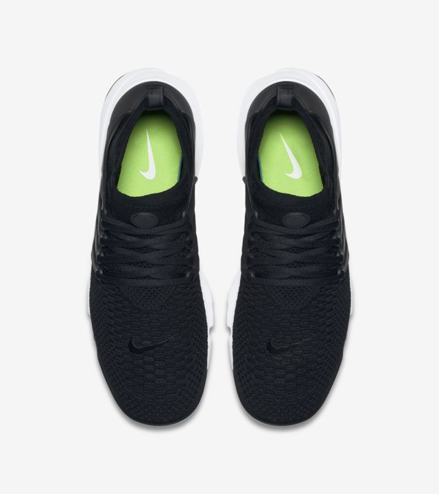 Nike Air Presto Flyknit Ultra Black/ Black- White- Electric Green | Footshop